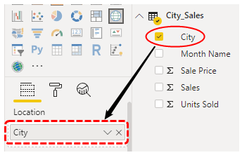 Power BI Mapping - Select Location